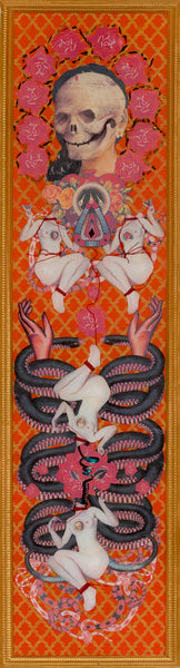 "Skull with Snake and Bound Figures" by Chelsea Amato